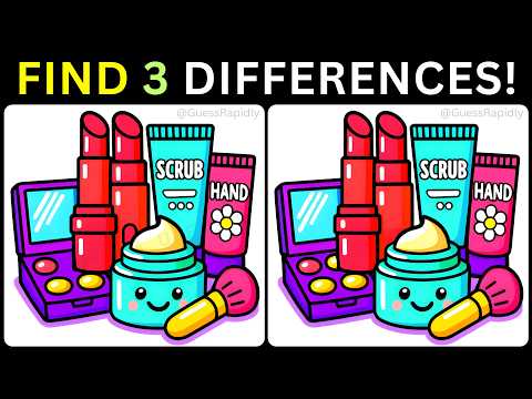 🎉Hunt Down 3 Sneaky Differences❤【#470 Brain Game Challenge Spot 3 Differences】