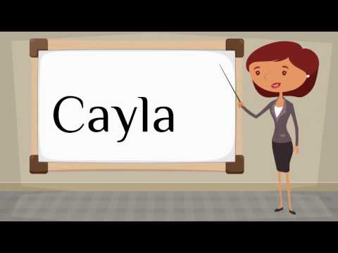 How do you say 'Cayla' in Spanish?