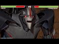 Arcee Vs Starscream Full Fight WITH HEALTHBAR (Transformers prime)
