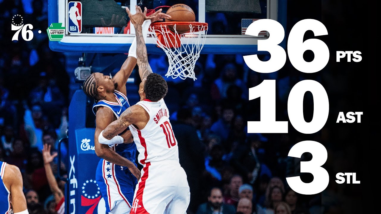 Tyrese Maxey Drops 36 Point Double-Double