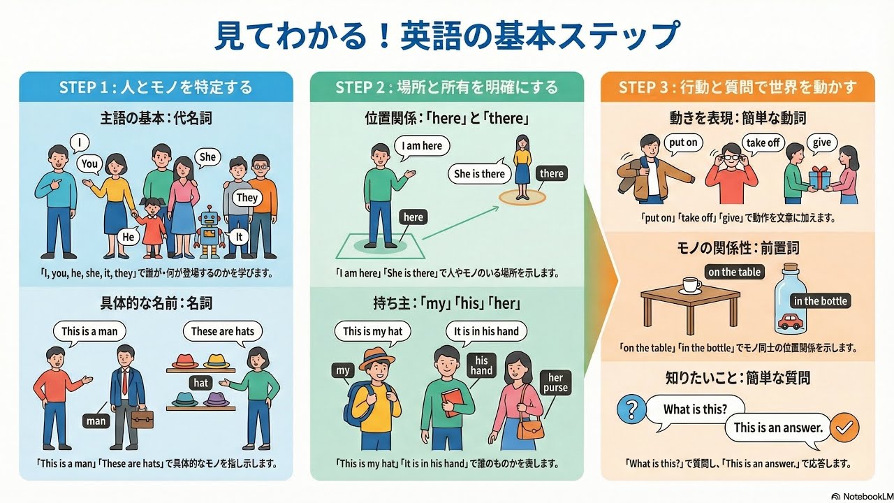 絵で見る英語の本の紹介動画をAIで作ってもらいました。