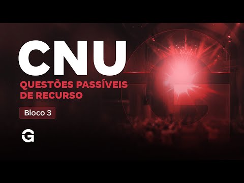 CNU 2025 | Bloco 3 | Questões Passíveis de Recurso