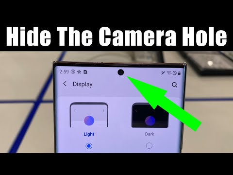 Samsung Galaxy Note 20 Ultra - How to Hide the FRONT CAMERA HOLE