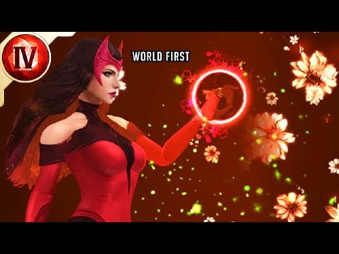 SCARLET WITCH T4 WORLD FIRST!! (PVE BUILD GUIDE) - Marvel Future Fight