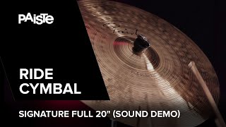 Video thumbnail for PAISTE Signature Full Ride 20" played by Noah Fürbringer (SOUND DEMO) by GEWA Drums