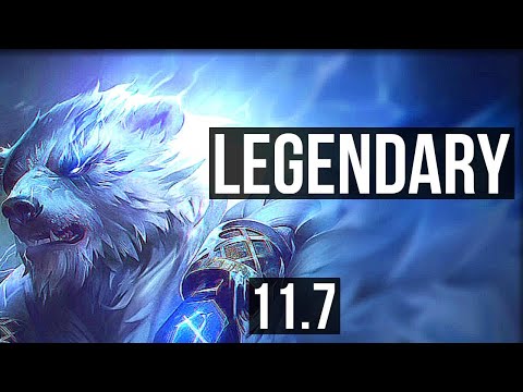 VOLIBEAR vs JAX (TOP) | 6 solo kills, 13/3/15, Legendary, 700+ games | KR Diamond | v11.7