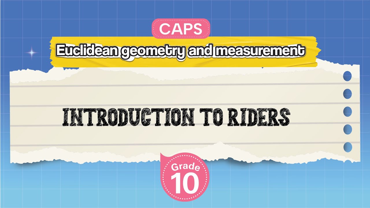 [GRADE 10] Introduction to Riders