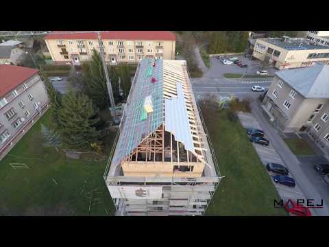 Nadstavba strechy bytového domu v Považskej Bistrici
