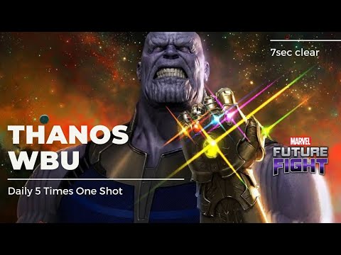 Daily 5 One Shot Thanos 7sec Clear Stage 69 Best F2p Team for WBU [MFF]