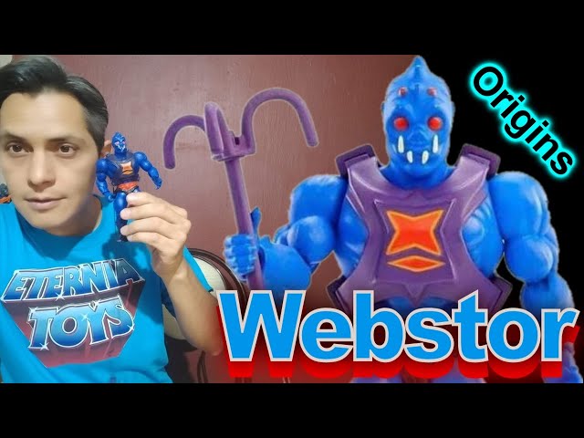 Vídeo relacionado con Masters of The Universe Origins Figura de acción, Webstor Coleccionable, Motu Master of Escape, 16articulaciones móviles, 14cm con Accesorios, HYD22