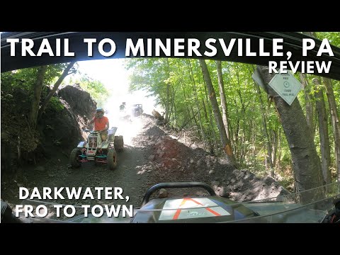 FRO Minersville, PA Trail Review - Trail into Town from Darkwater Area