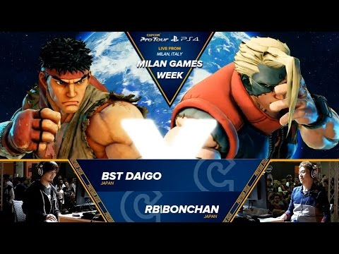 SFV: Milan Games Week 2016 - Daigo Umehara /Ryu/ vs RB Bonchan /Nash/ HD720p 60FPS  ウメハラ 梅原大吾