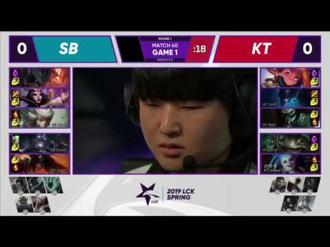 SB vs KT SANDBOX Gaming vs KT Rolster| Week 4 Day 5 | Game 1 FULL | LCK Spring Split 2019