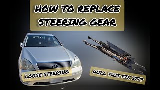 Power Steering Rack and Pinon Gear Removal and Replacement Lexus #LS430 #automobile #mechanic #diy
