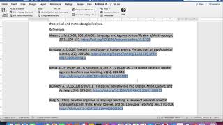 How to delete space between endnote reference table at the end of the document