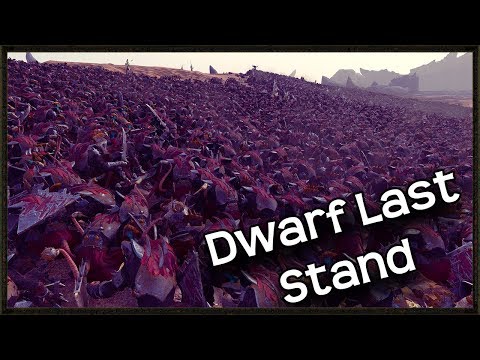 Epic 285 Dwarf Last Stand  vs Massive 13,000 Skaven - Total War: Warhammer 2 Gameplay