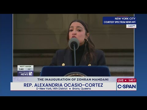 Rep. Alexandria Ocasio-Cortez Remarks at New York City Mayoral Inauguration Ceremony