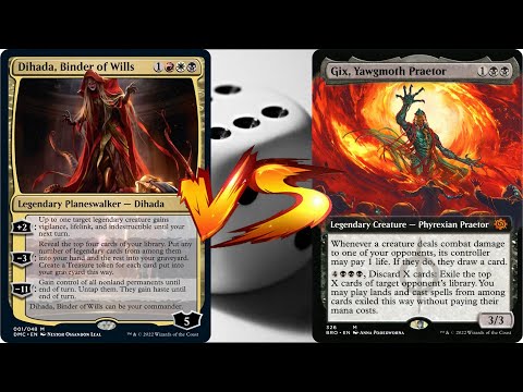 Dihada VS Gix - MTG EDH Duel Commander Cartes Magic