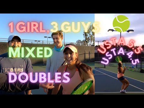USTA 5.5 Mixed vs. USTA 4.5 Guys | Doubles Tennis Highlights with Coach Chase, Tiffany, and Derek