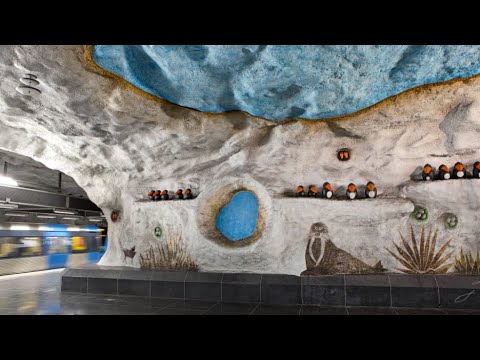 Tensta centrum [4K 60fps] | Stockholm subway | Sweden | Art Gallery 😊