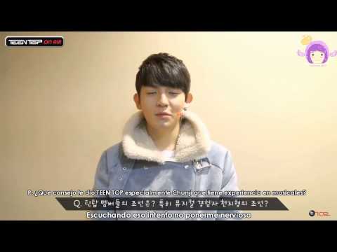 [SUB ESP]141230 TEEN TOP On Air -  ¡Animando a Ricky en el musical ‘Bachelor’s Vegetable Store’ !