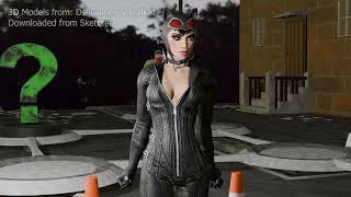 Catwoman Arkham City 3D Model from Sketchfab Render