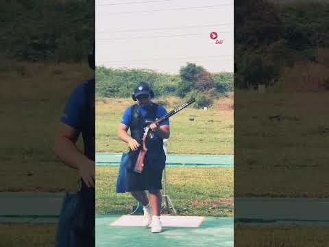 Double trap event at the ISSF Junior World Cup, Delhi! 🔥