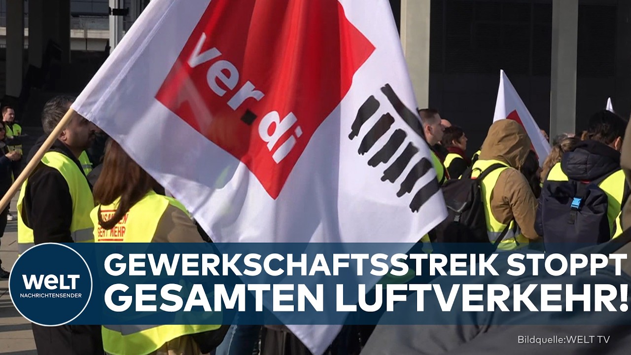 BERLIN: Alle Flüge gestrichen! Warnstreik legt Flughafen Berlin-Brandenburg komplett lahm!