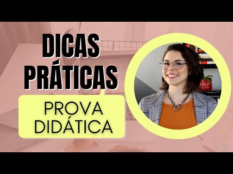 Dicas para PROVA DIDÁTICA de SELEÇÃO DOCENTE