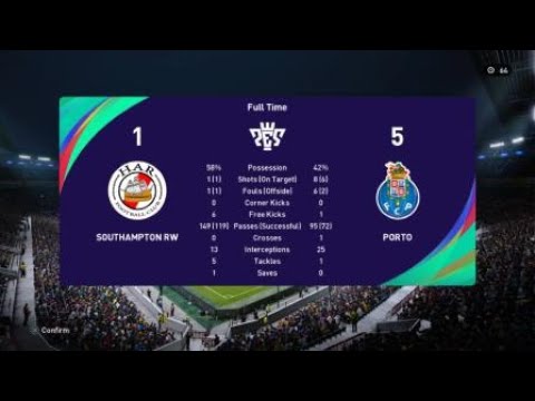 Southampton - Porto 1:5 (Pes Expert Liga Sampiona - Grupa B - 2. kolo)