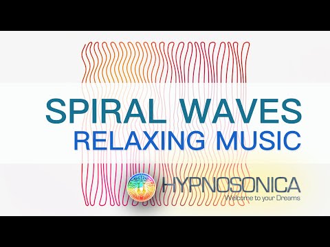 SPIRAL WAVES - Relaxing music with Hypnoloop video for meditation with 432hz Guitar and 3D sounds