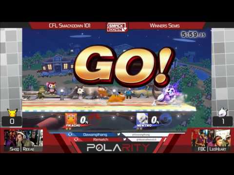 CFL Smackdown 101 WiiU - SHOQ Rideae (Pikachu) vs FBC LeoHeart (Mewtwo) - Winners Semis