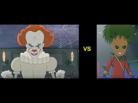 Pennywise Vs Groot - Cartoon Beatbox Battles انفجر جنتر