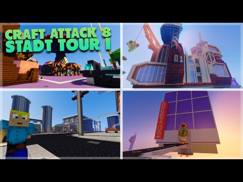 KRANK was ALLES in MINECRAFT CRAFT ATTACK 8 GEBAUT wurde! - Stadt Tour Teil 1