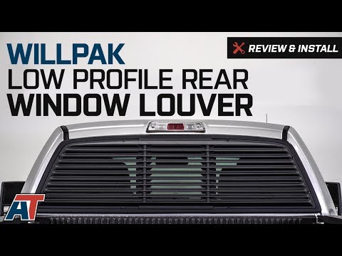 2004-2014 F150 Willpak Low Profile Rear Window Louver Review & Install