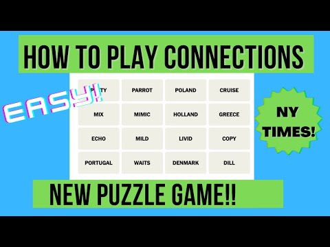 The New York Times Connections Game: Fun and Challenging Word Puzzle
