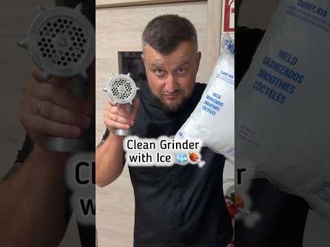 Chef’s Hack: Clean Your Meat Grinder with Ice 🧊🍖