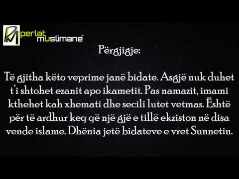 Qëndrimi ndaj xhamive që praktikojnë bidate - Uthejmin