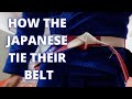 How the Japanese tie their Belt
