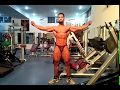 Vineet kala north India2016 contest preparation ,posing after workout