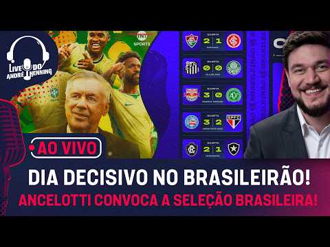 AO VIVO: PALMEIRAS EMPATA COM O SANTOS E FLAMENGO PODE ABRIR; HOJE TEM CONVOCAÇÃO DA SELEÇÃO!
