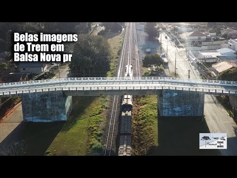 Belas Imagens do Trem passando por Balsa Nova PR