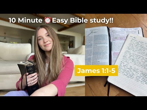 EASY 10 Minute Bible Study for Trials | James 1:1-5 🙏