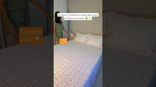 Um quarto assim dá até vontade de deitar mais cedo 😌✨ #comprinhasshopee #camaposta #quartocasal