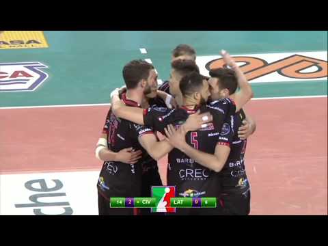 Lube-Ninfa Latina:  Christenson attack (3°: 14-6)