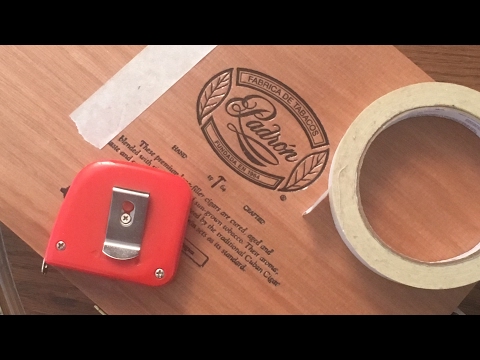 Layout a cigar box guitar