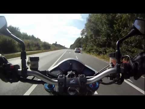 CB 1000 R 0-100 0-200 kmh Acceleration-Test (GoPro HD)