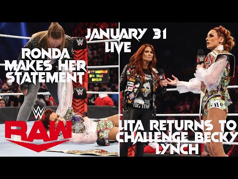 WWE RAW LIVE January 31, 2022 | WWE Title Elimination Chamber Qualifying Matches