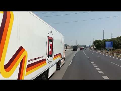 SPAIN, higway AP7, exit BARCELONA, direction GIRONA