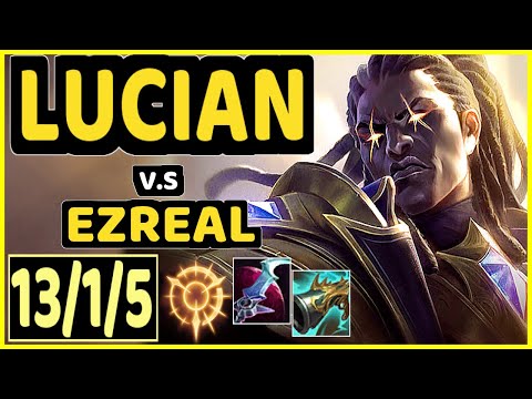 ABSOLUT (LUCIAN) vs EZREAL - 13/1/5 KDA BOTTOM ADC GAMEPLAY - BR Ranked MASTER